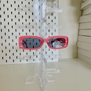 Dark Pink vintage sunglasses with chunky frames and dark lenses